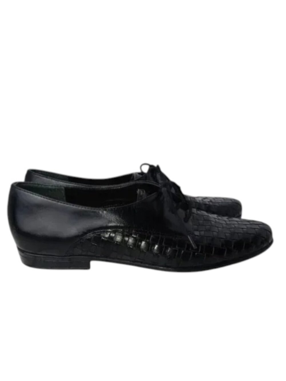"Trotters" Black Tailored Lila Oxford/Flat/Loafer Size 7S (Slim)